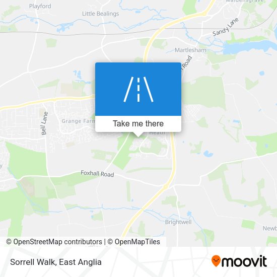 Sorrell Walk map