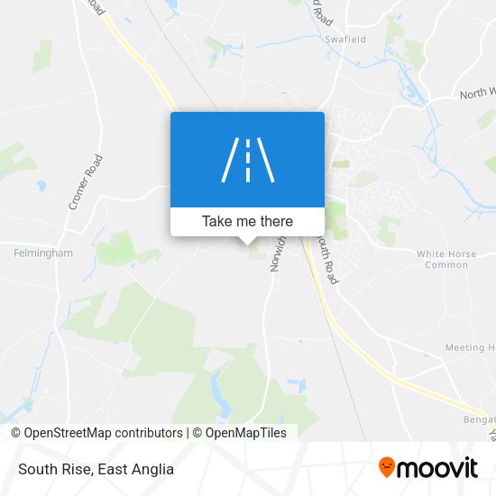 South Rise map
