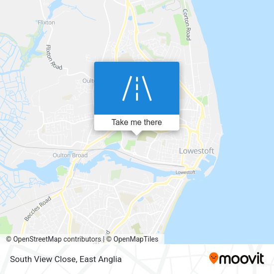 South View Close map