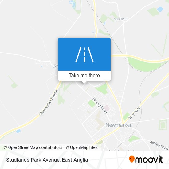 Studlands Park Avenue map