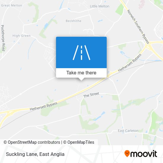 Suckling Lane map