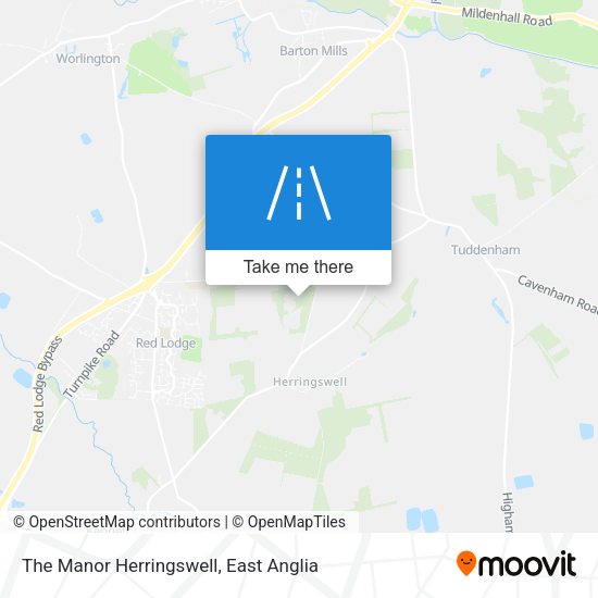 The Manor Herringswell map