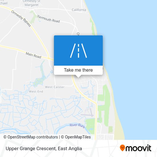 Upper Grange Crescent map