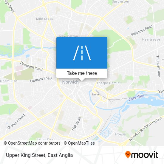 Upper King Street map