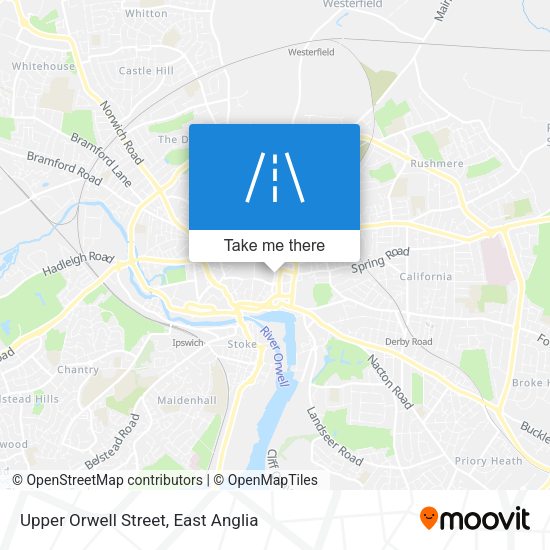 Upper Orwell Street map