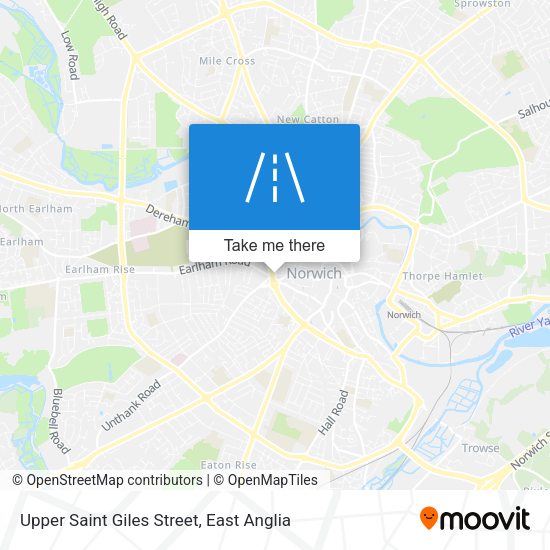 Upper Saint Giles Street map