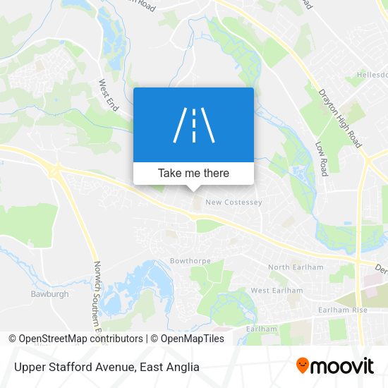 Upper Stafford Avenue map
