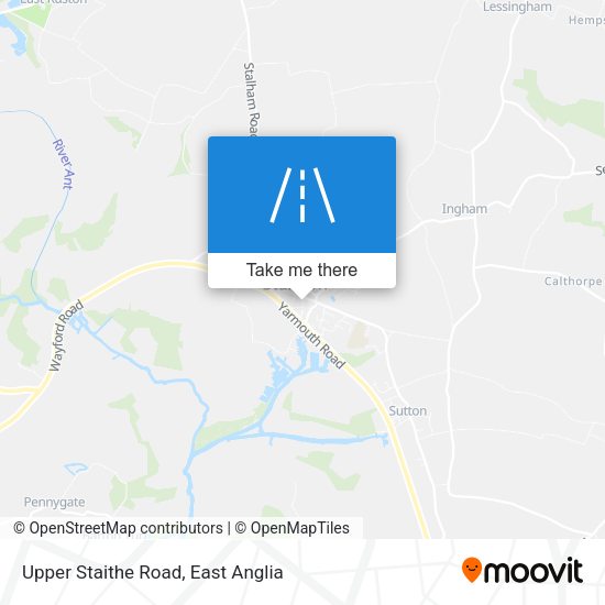 Upper Staithe Road map