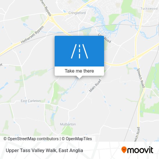 Upper Tass Valley Walk map