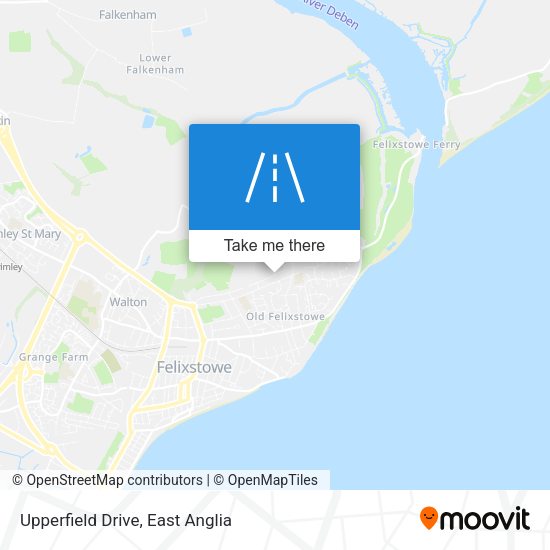 Upperfield Drive map