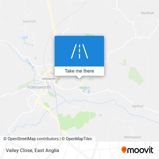 Valley Close map