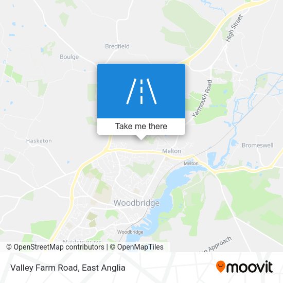 Valley Farm Road map