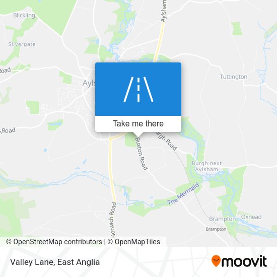 Valley Lane map