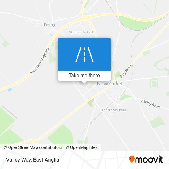 Valley Way map