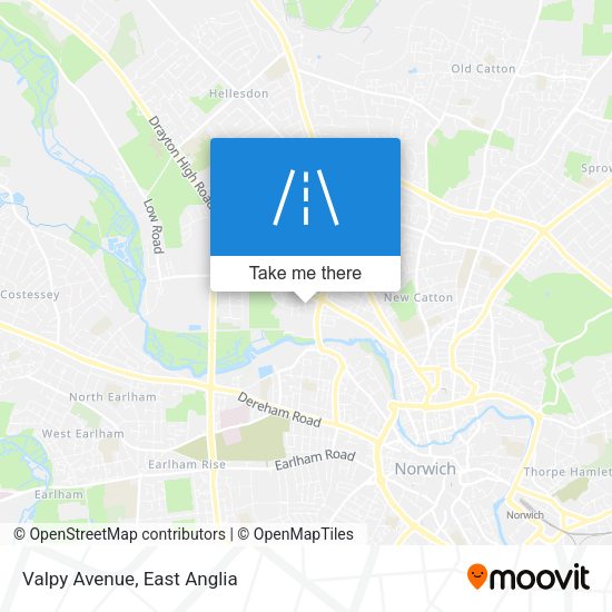 Valpy Avenue map