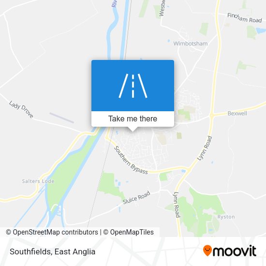 Southfields map