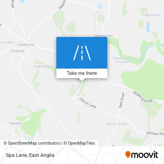 Spa Lane map