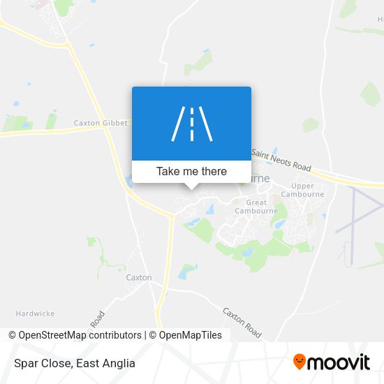 Spar Close map