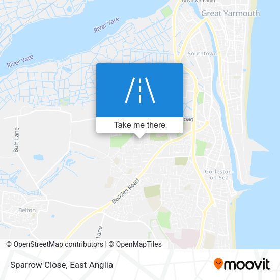 Sparrow Close map