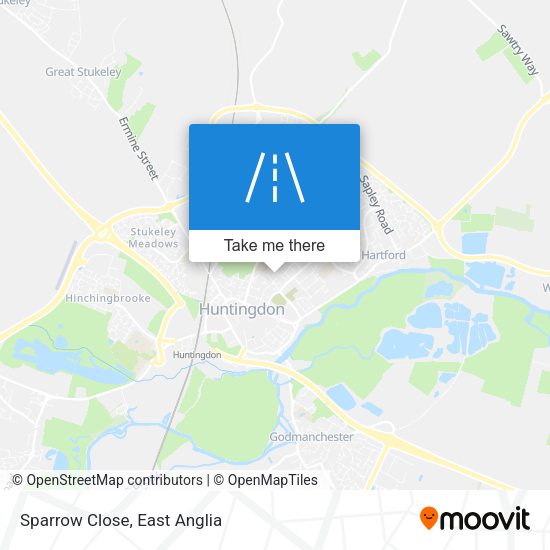 Sparrow Close map