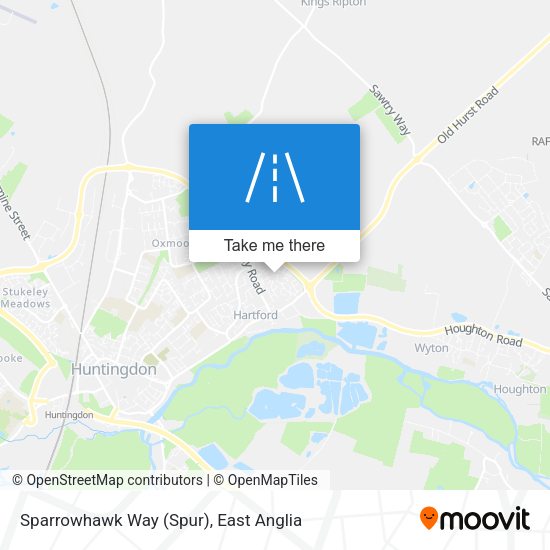 Sparrowhawk Way (Spur) map