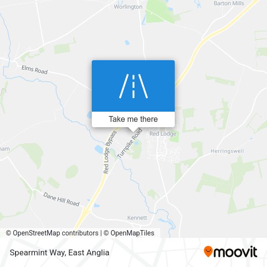 Spearmint Way map