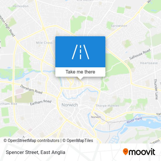 Spencer Street map