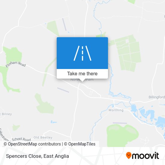 Spencers Close map