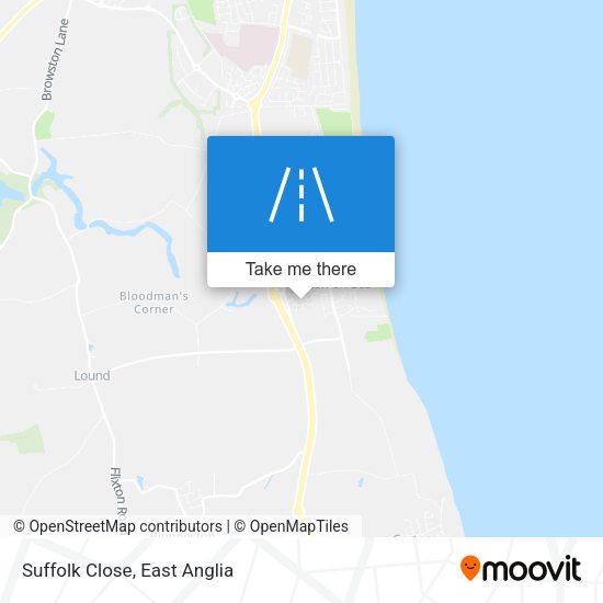 Suffolk Close map