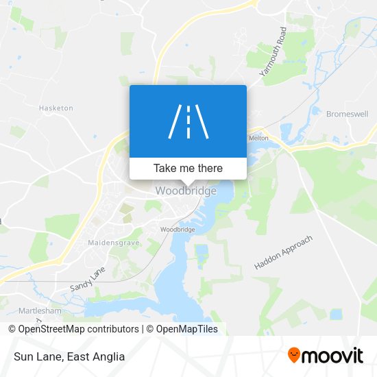 Sun Lane map