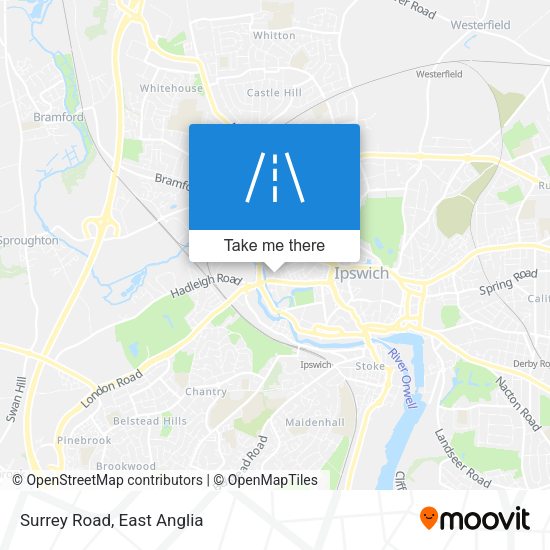 Surrey Road map