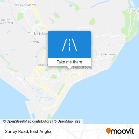 Surrey Road map