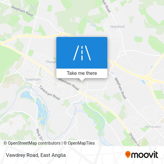 Vawdrey Road map