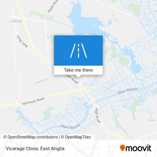 Vicarage Close map