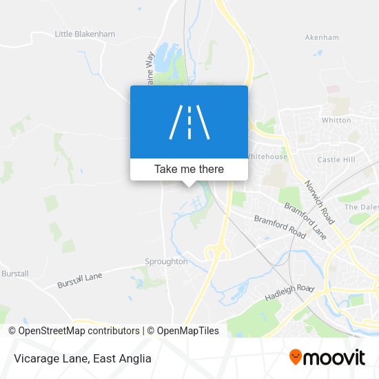 Vicarage Lane map