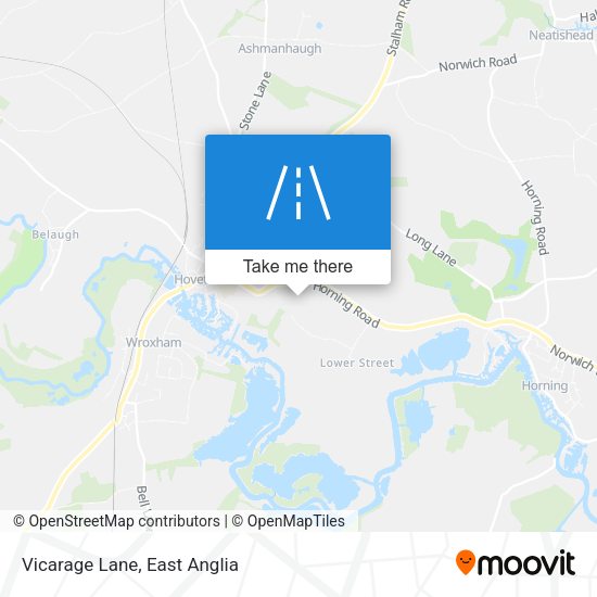 Vicarage Lane map