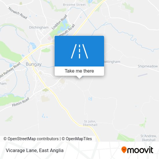 Vicarage Lane map