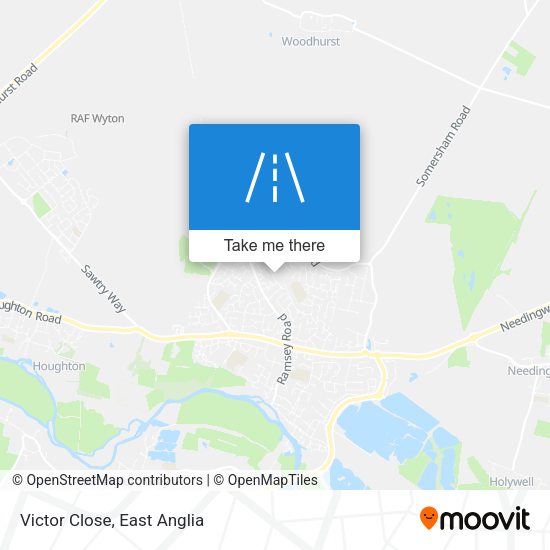 Victor Close map