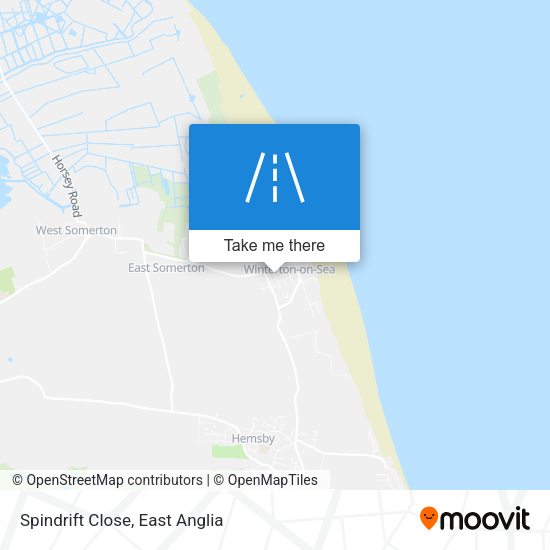 Spindrift Close map