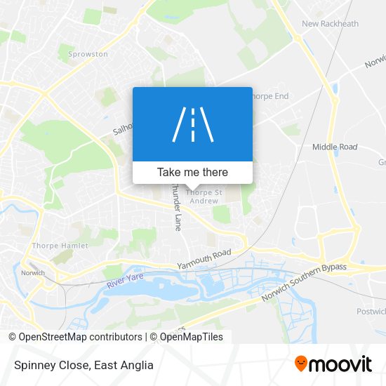 Spinney Close map