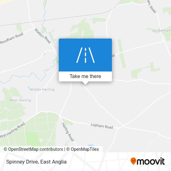 Spinney Drive map