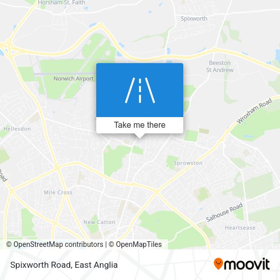 Spixworth Road map