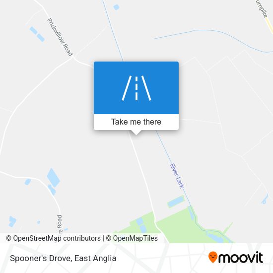 Spooner's Drove map