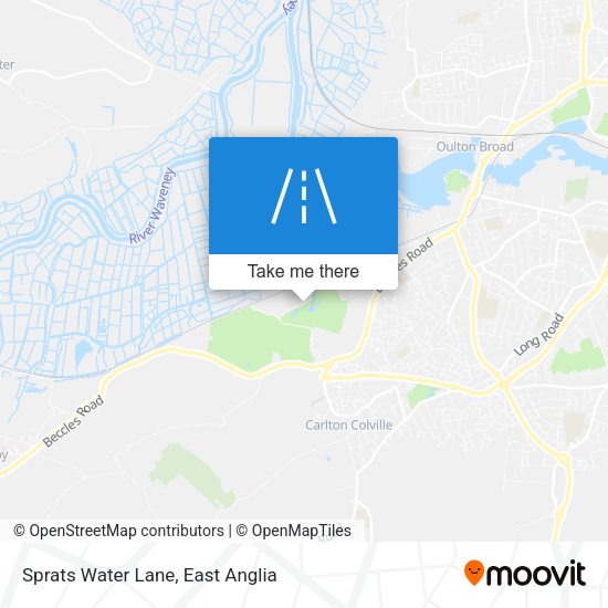 Sprats Water Lane map