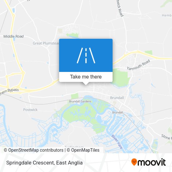 Springdale Crescent map