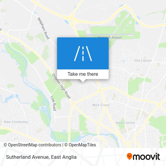 Sutherland Avenue map