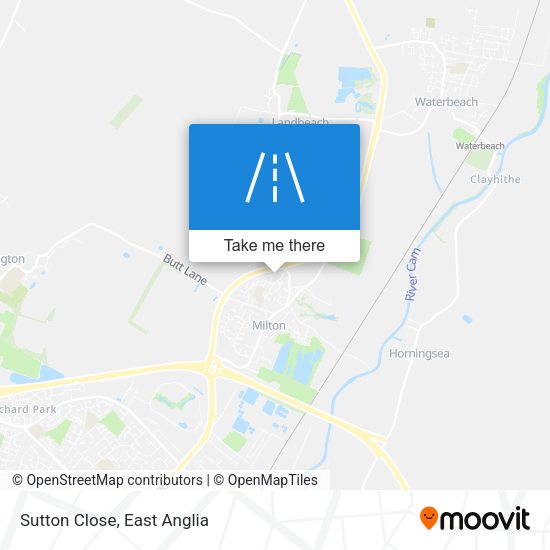 Sutton Close map