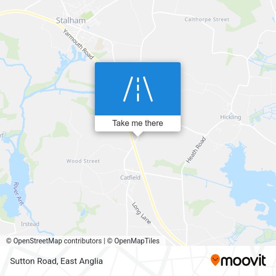 Sutton Road map