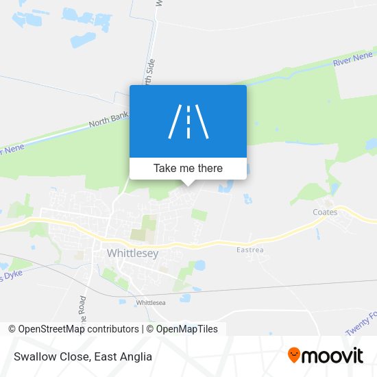 Swallow Close map