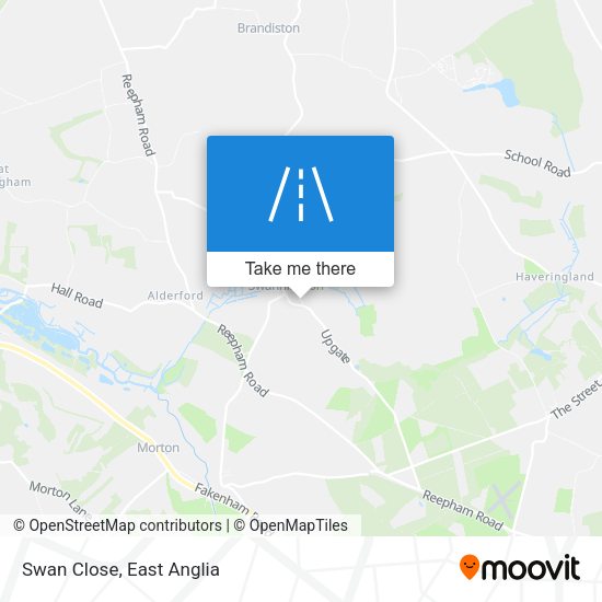 Swan Close map